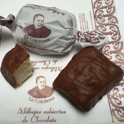 Milhojas cubiertas de chocolate