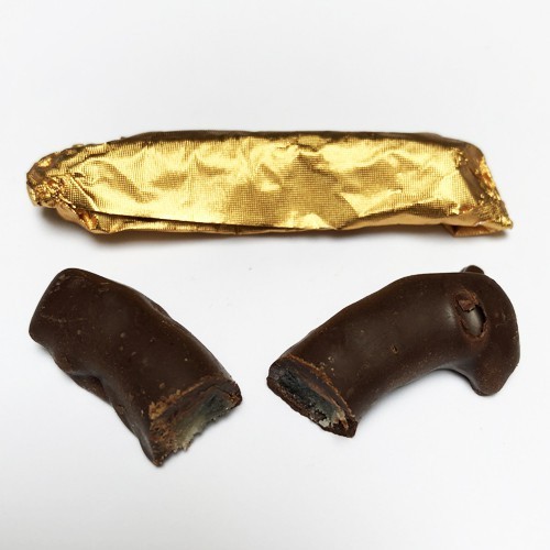 Tiras de limón con chocolate