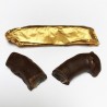 Tiras de limón con chocolate